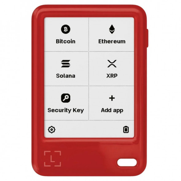 Комплект Криптокошелек Ledger Nano Gen5, красный + Декоративные бейджи (Set 2) в Кемерово