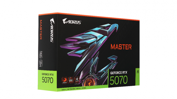 Видеокарта Gigabyte GeForce RTX 5070 AORUS MASTER, 12 ГБ GDDR7 в Кемерово