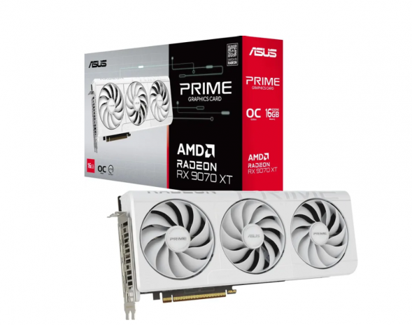 Видеокарта Asus RX 9070 XT PRIME OC Edition, 16 Гб GDDR6 UltraHD в Кемерово