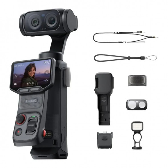 Экшн-камера Insta360 Luna Ultra Fill Light Bundle, Cosmic Black в Кемерово