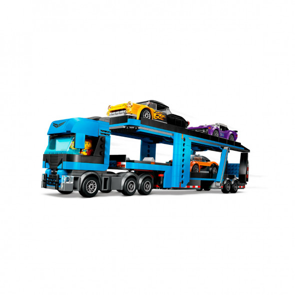 Конструктор LEGO City 60408 Грузовик-автовоз со спортивными автомобилями в Кемерово