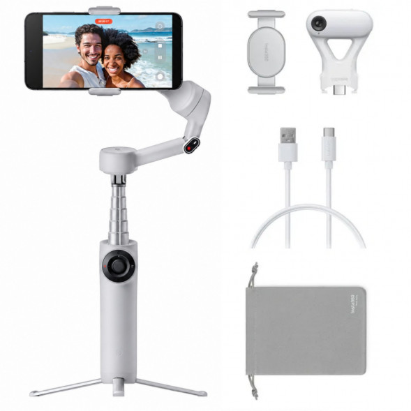 Стабилизатор Insta360 Flow 2 AI Tracker Bundle, Stone Gray в Кемерово