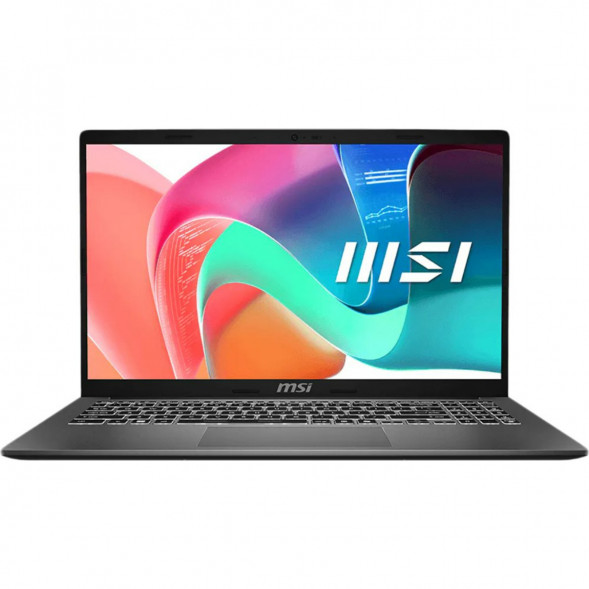 Ноутбук MSI Modern 15 F1MXG-1281RU (15.6&amp;quot;, IPS, Intel Core 5 120U, 10 ядер, 16 ГБ DDR5, SSD 512 ГБ, Intel Iris Xe Graphics, Windows 11), чёрный в Кемерово
