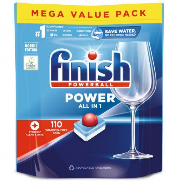 Таблетки для п/машины Finish Poweball Power All in 1, 110 шт. в Кемерово