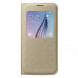 Чехол для Samsung Galaxy S6 S-View Cover (EF-CG920BFE), Gold в Кемерово