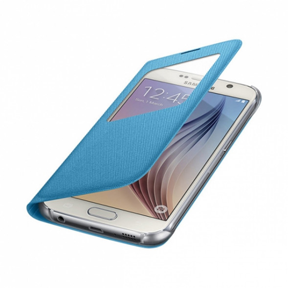 Чехол для Samsung Galaxy S6 S-View Cover (EF-CG920BLE), Blue в Кемерово
