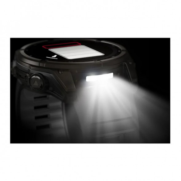 Умные часы Garmin Fenix 8, 51 мм, Solar, Sapphire Carbon Gray DLC Titanium with Black/Pebble Gray Silicone 010-02907-10 в Кемерово