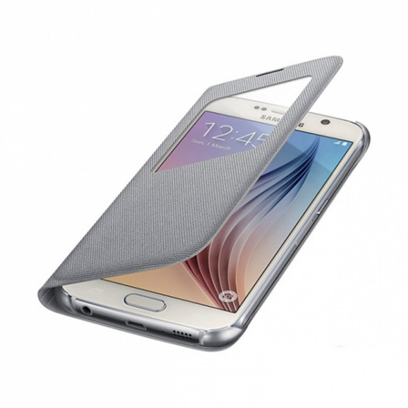 Чехол для Samsung Galaxy S6 S-View Cover (EF-CG920BSE), Silver в Кемерово