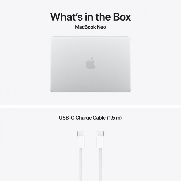 Ноутбук Apple MacBook Neo MHFC4 (A18 Pro 5-Core GPU, 8/512GB), Серебристый/Silver в Кемерово