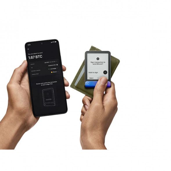Аппаратный криптокошелек Ledger Flex+Recovery Key, Neptune Blue в Кемерово