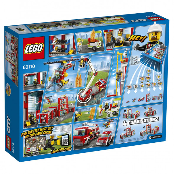 Конструктор LEGO City 60110 Пожарная часть в Кемерово