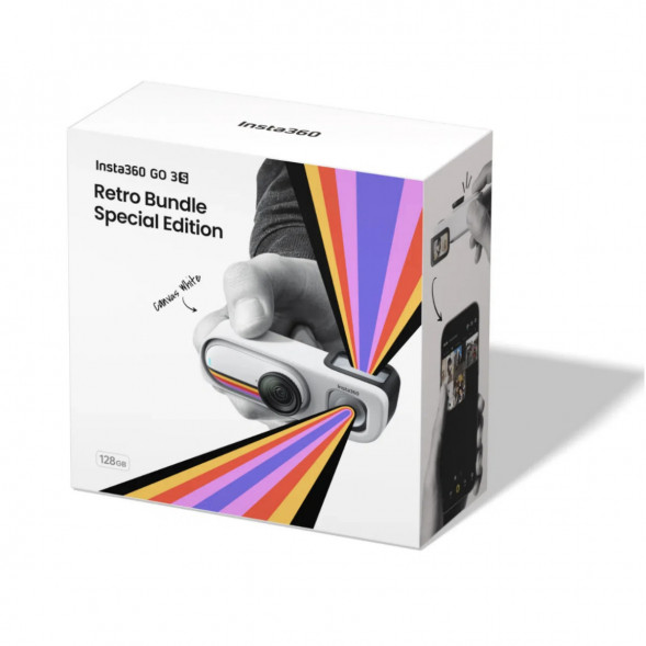 Экшн-камера Insta360 Go 3S Retro Bundle Special Edition 64ГБ, White в Кемерово