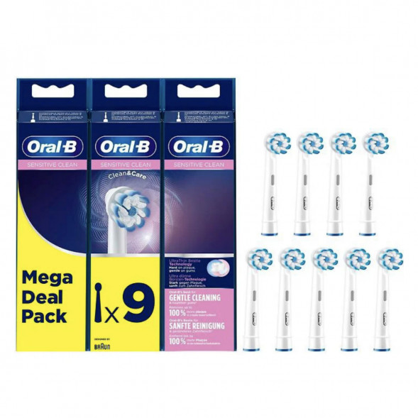 Насадки на зубные щетки Oral-B Sensitive Clean, 9 шт. в Кемерово