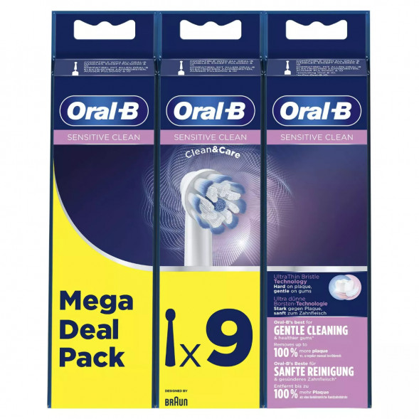 Насадки на зубные щетки Oral-B Sensitive Clean, 9 шт. в Кемерово