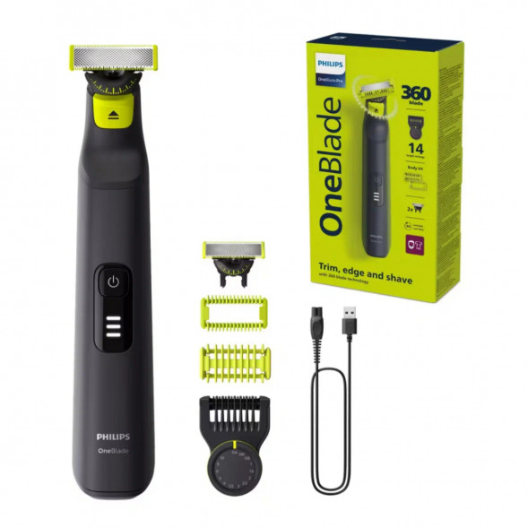 Триммер Philips QP6542/15 OneBlade 360 Pro Face + Body в Кемерово