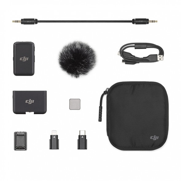 Комплект беспроводных микрофонов DJI MIC (1TX + 1RX), черный в Кемерово