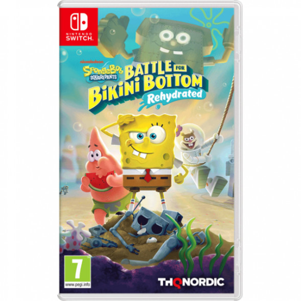 Игра SpongeBob SquarePants: Battle for Bikini Bottom - Rehydrated [Nintendo Switch, русские субтитры] в Кемерово