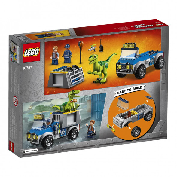 Конструктор LEGO Juniors 10757 Грузовик спасателей для перевозки раптора в Кемерово